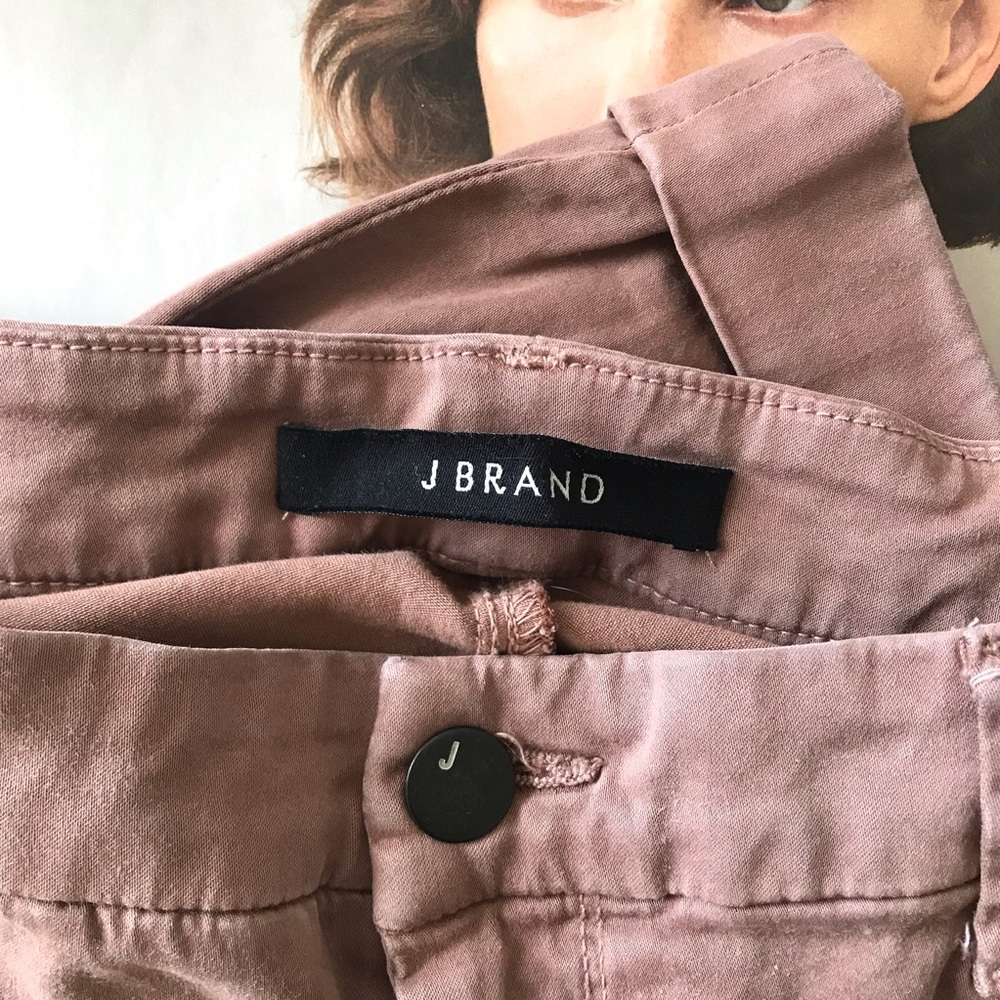 J Brand Anja Mid-Rise Cuffed Cropped Skinny